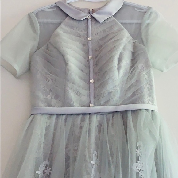 Dresses & Skirts - Blue tea-length Cinderella gown